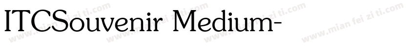 ITCSouvenir Medium字体转换